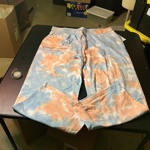 Skinny Girl Jeans Women's Tie Die Waist Tie Lounge/Sweat Pants 1X NWT